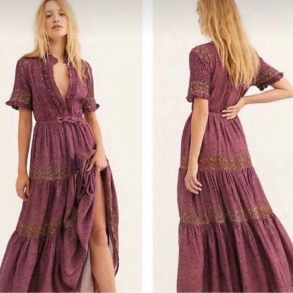 Free people rare feelings maxi dress L